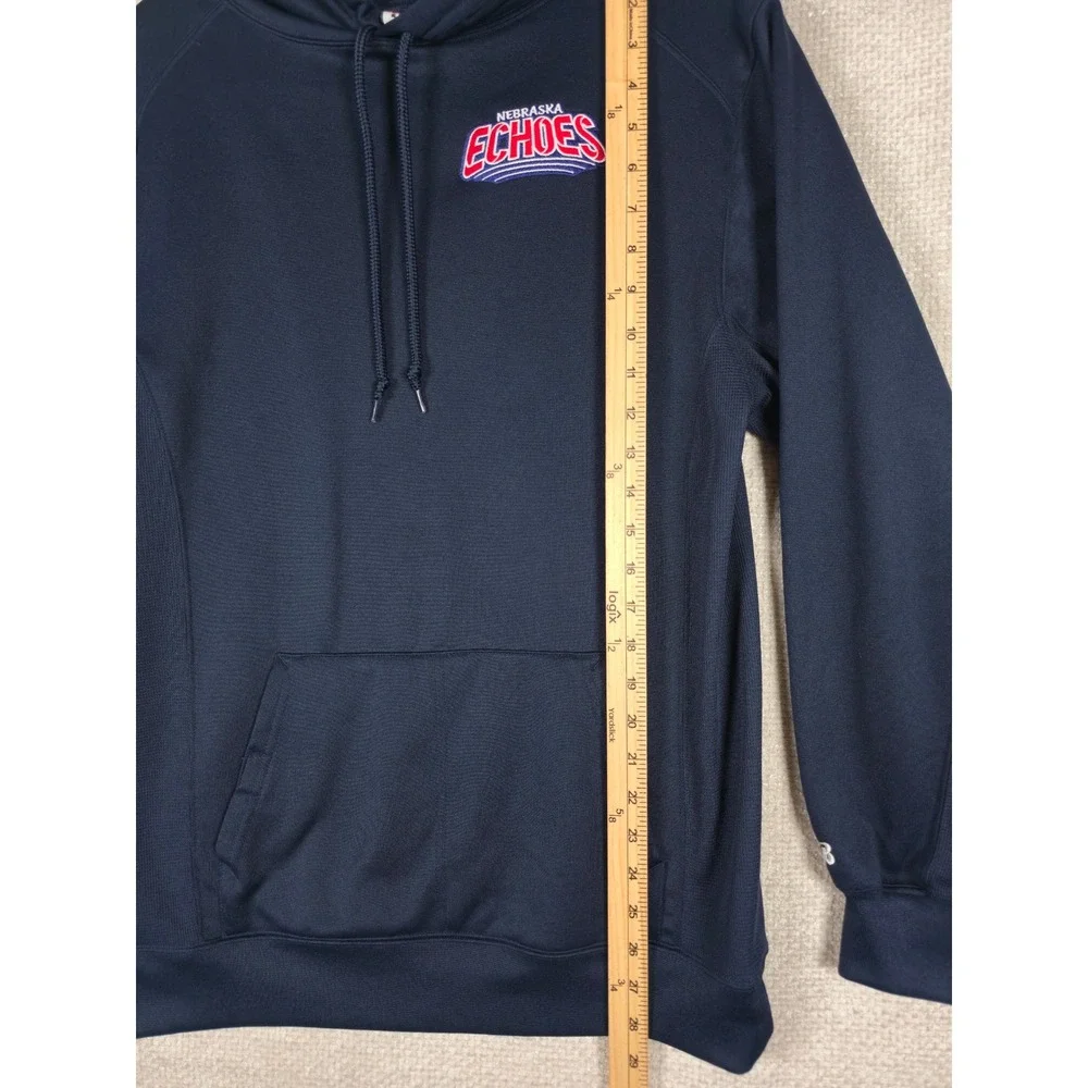 Badger Sport Nebraska Echoes Hoodie Navy Blue Mens S  Athletic Pullover‎